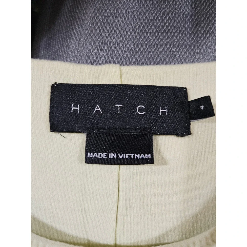 Hatch Maternity Sleeveless Maxi Dress‎ Pale Yellow Jersey Knit Crew Neck Size 4
